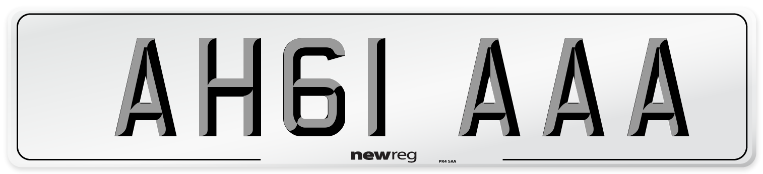 AH61 AAA Number Plate from New Reg